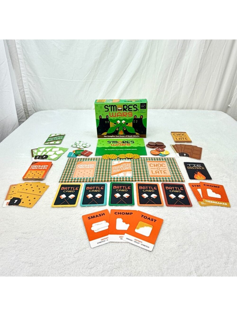 S'mores Wars Campfire Card Game Of Snack Attacks Chronicle Books 100% Complete